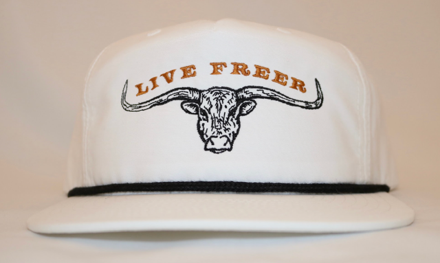 Natural Freer longhorn rope cap