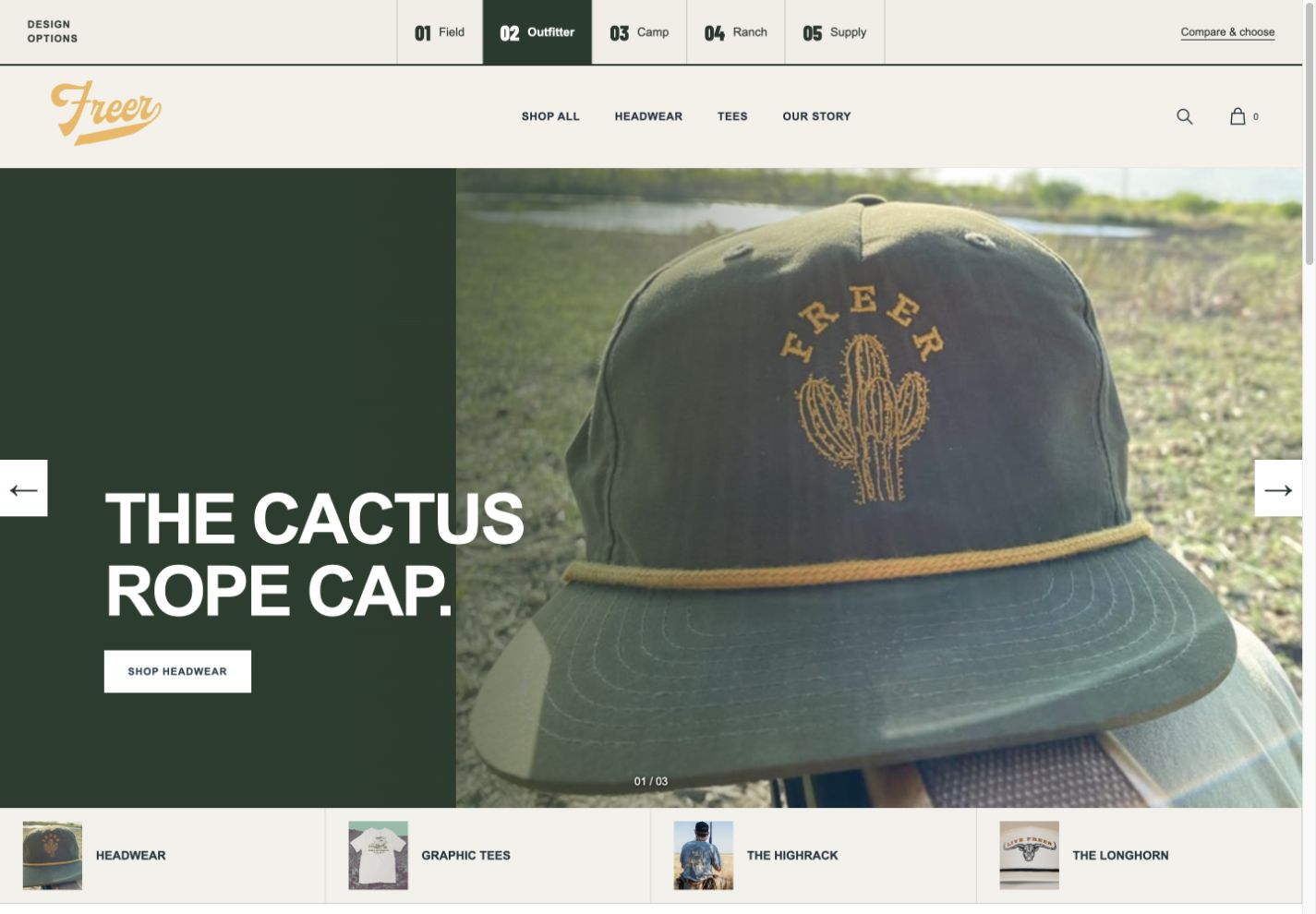 Preview the Outfitter design
