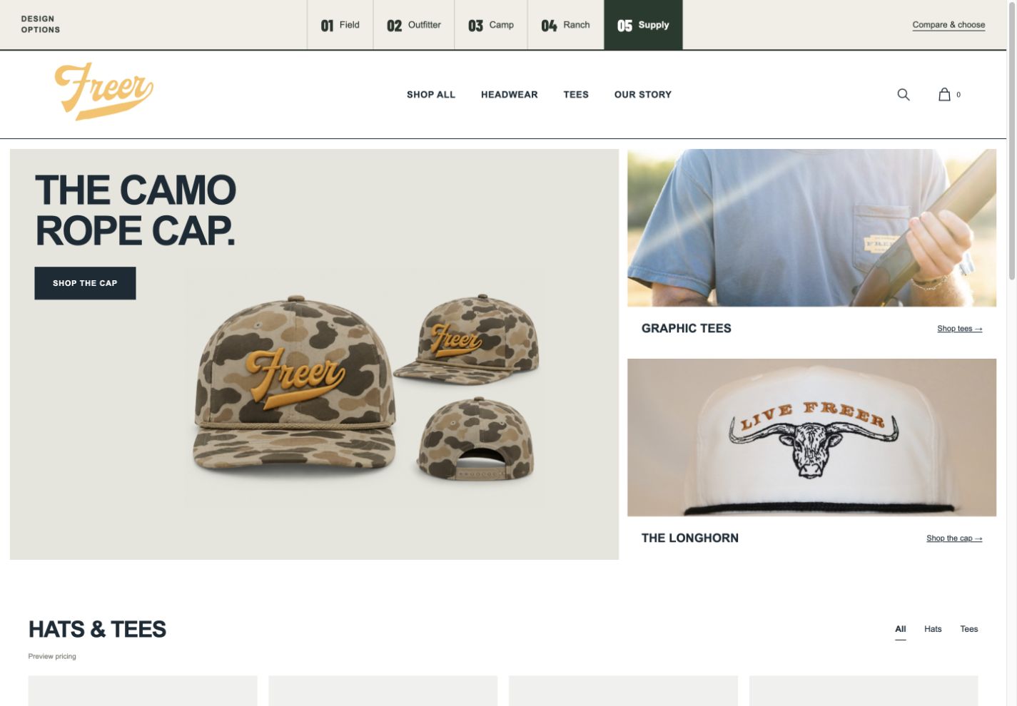 Preview the Supply design